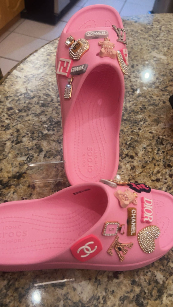 Pretty in Pink Crocs Sandals