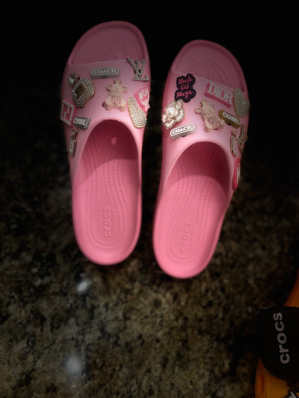 Pretty in Pink Crocs Sandals