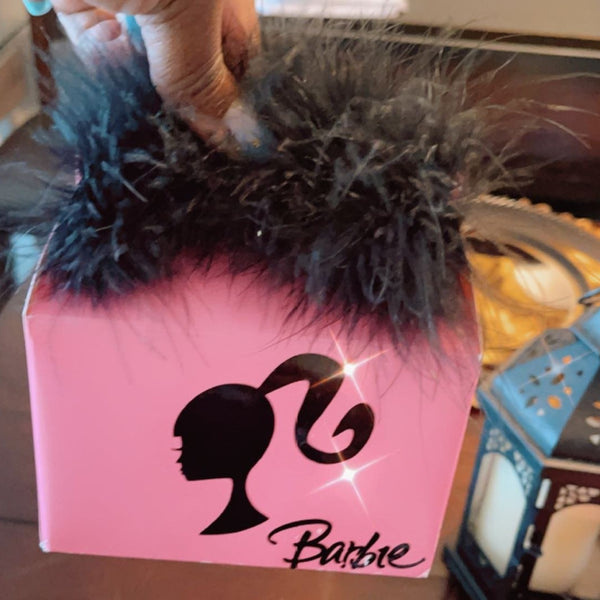 Barbie party favors purse with fur