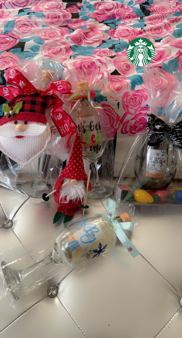 Christmas Wine glass